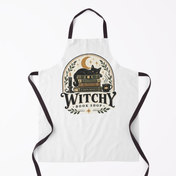 Item preview, Halloween - Black Cat Witchy Bookshop designed and sold by CampAndCoast.
