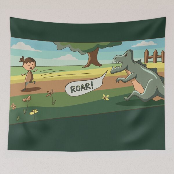 Item preview, Dinosaur Cartoon designed and sold by Azadi-Tree.