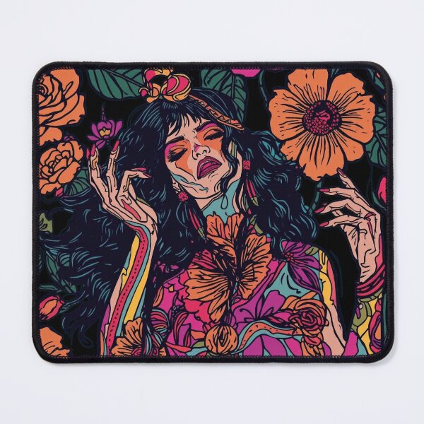 Item preview, Mystic Floral Trance: Psychedelic Goddess Art designed and sold by Mythical Entanglement.