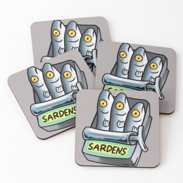 Item preview, Cute Sardines in Tin Can Retro Food designed and sold by Mojikatiii.