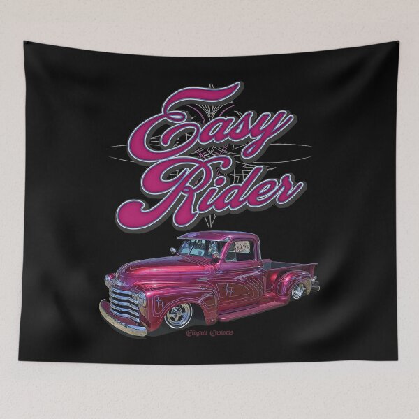 Item preview, 1953 Truck Easy Rider with text - Lowrider, Kustom, Hot Rod, Muscle Car designed and sold by Elegant Customs.