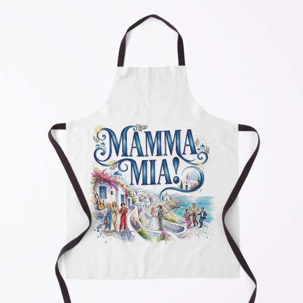 Item preview, Mamma Mia the Musical - Whimsical Theater Art designed and sold by Lyric Vault - Rock on.