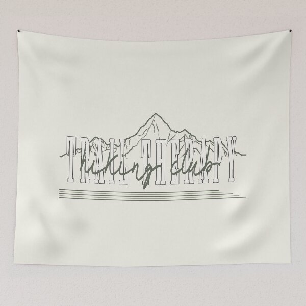 Item preview, Nature Lover Hiking Therapy Mountain Graphic designed and sold by JustAsmahDesign.