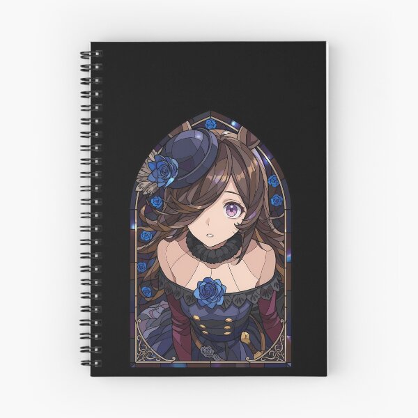 Item preview, Rice Shower Uma Musume Blue Rose Gothic Stained Glass Portrait designed and sold by mildaclairmo.