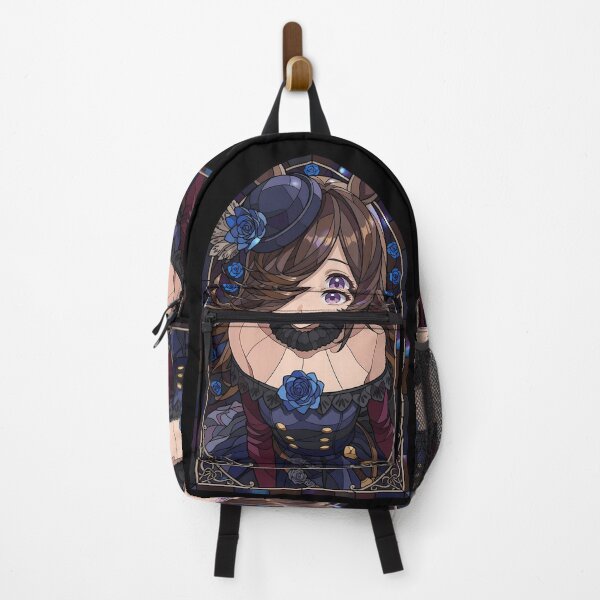 Item preview, Rice Shower Uma Musume Blue Rose Gothic Stained Glass Portrait designed and sold by mildaclairmo.
