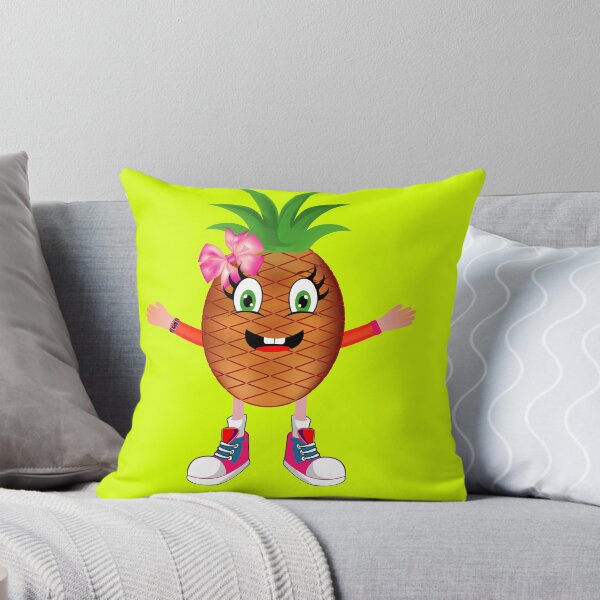 Item preview, Happy Pineapple Animated Character Girl Version designed and sold by ExpressiveToon.