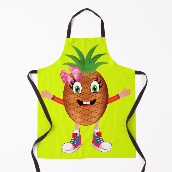 Item preview, Happy Pineapple Animated Character Girl Version designed and sold by ExpressiveToon.