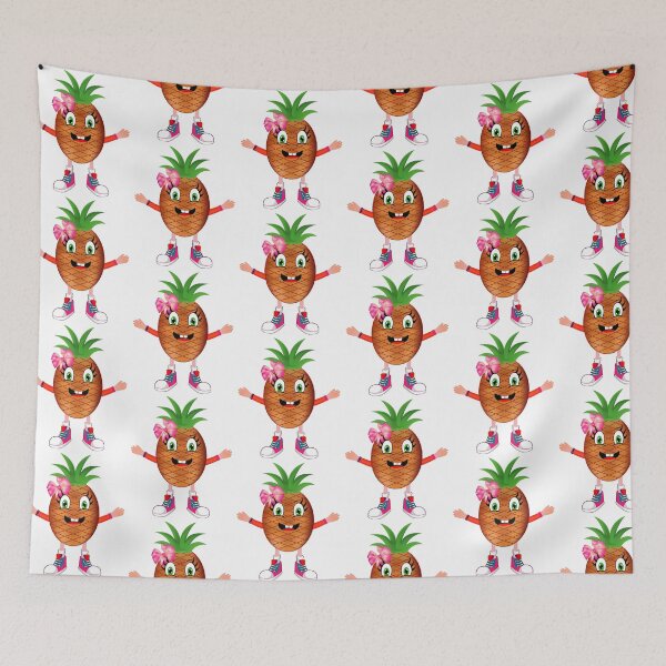 Item preview, Happy Pineapple Animated Character Girl Version designed and sold by ExpressiveToon.