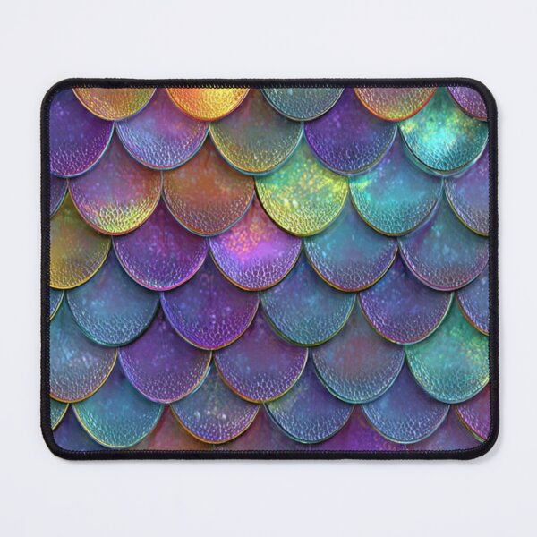 Item preview, Iridescent Rainbow Mermaid Scales Pattern designed and sold by LC&LCPlatform.