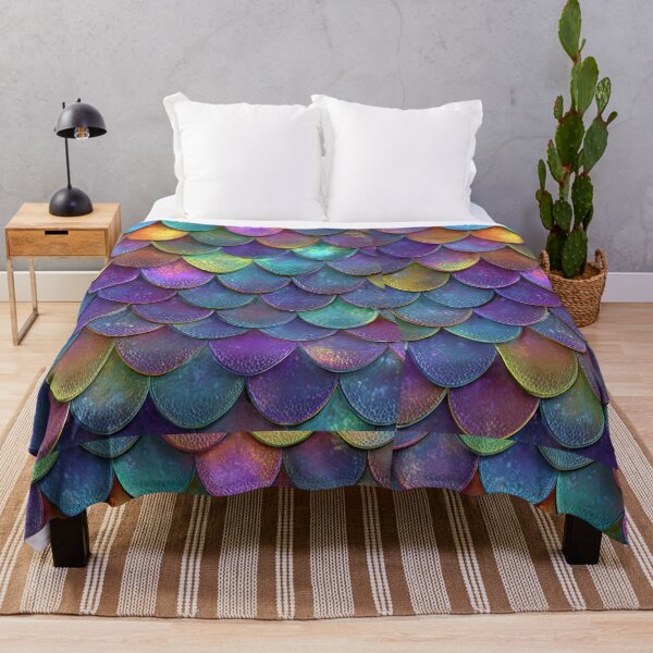 Item preview, Iridescent Rainbow Mermaid Scales Pattern designed and sold by LC&LCPlatform.