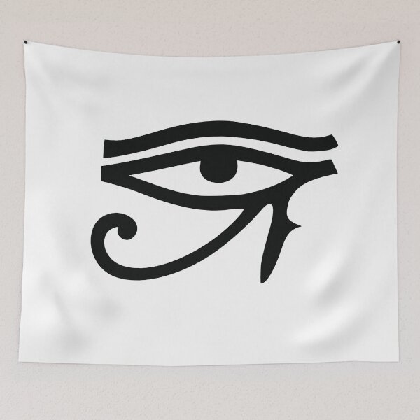 Item preview, Bold Eye of Ra Silhouette - Ancient Egyptian Wadjet Symbol designed and sold by ShabanMerch⭐⭐⭐.