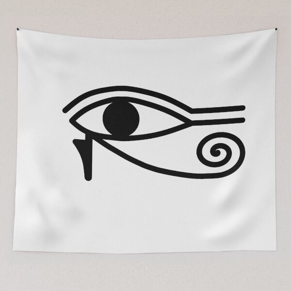 Item preview, Eye of Horus Outline - Minimalist Egyptian Symbol Line Art designed and sold by ShabanMerch⭐⭐⭐.