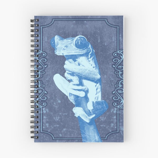 Item preview, Tree Frog Clinging to Branch Amphibian Portrait Blue designed and sold by Ghoul Enterprises.
