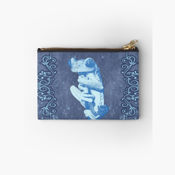 Item preview, Tree Frog Clinging to Branch Amphibian Portrait Blue designed and sold by Ghoul Enterprises.
