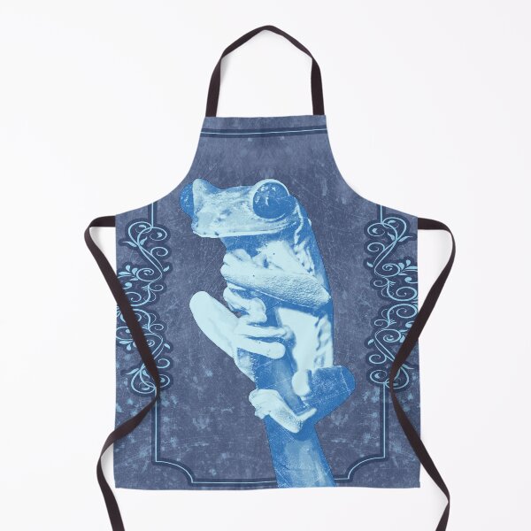 Item preview, Tree Frog Clinging to Branch Amphibian Portrait Blue designed and sold by Ghoul Enterprises.