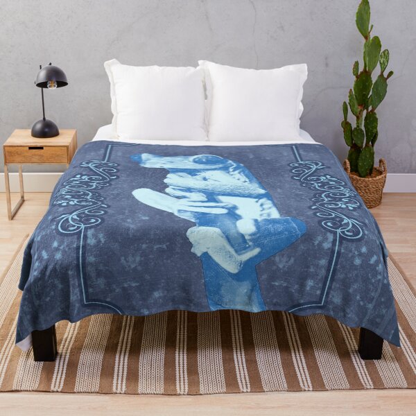 Item preview, Tree Frog Clinging to Branch Amphibian Portrait Blue designed and sold by Ghoul Enterprises.