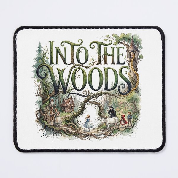 Item preview, Into the Woods the Musical - Whimsical Theater Art designed and sold by Lyric Vault - Rock on.