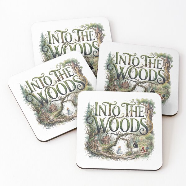 Item preview, Into the Woods the Musical - Whimsical Theater Art designed and sold by Lyric Vault - Rock on.