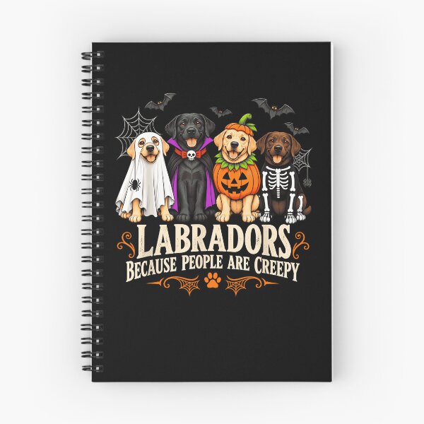 Item preview, Labradors Because People Are Creepy Halloween Costumes Ghost Vampire Pumpkin Skeleton Dog Apparel designed and sold by slmfams.