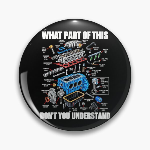 Item preview, What Part Of This Dont You Understand Car Engine Exploded View Mechanic Humor Apparel designed and sold by slmfams.
