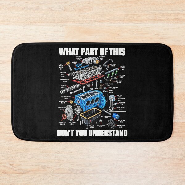 Item preview, What Part Of This Dont You Understand Car Engine Exploded View Mechanic Humor Apparel designed and sold by slmfams.