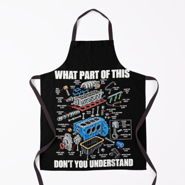 Item preview, What Part Of This Dont You Understand Car Engine Exploded View Mechanic Humor Apparel designed and sold by slmfams.