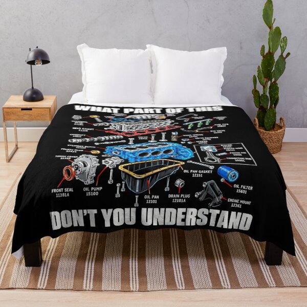 Item preview, What Part Of This Dont You Understand Car Engine Exploded View Mechanic Humor Apparel designed and sold by slmfams.