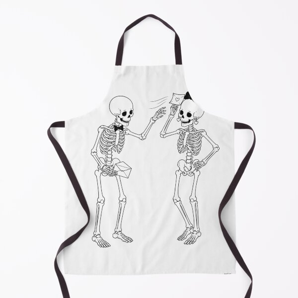 Item preview, Skeleton Couple Exchanging Love Letters designed and sold by Qenlo.