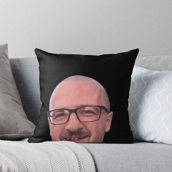 Item preview, Bald Man With Glasses Portrait Smiling Realistic Illustration Unique Face Art Apparel designed and sold by slmfams.
