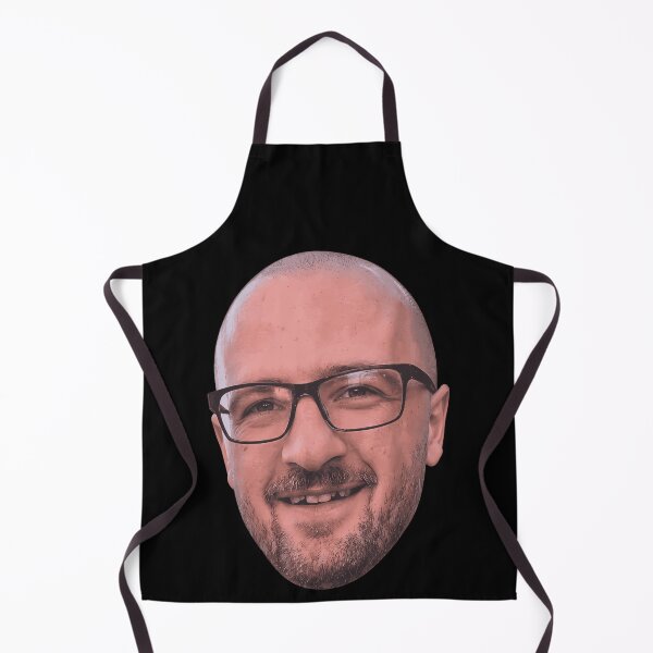 Item preview, Bald Man With Glasses Portrait Smiling Realistic Illustration Unique Face Art Apparel designed and sold by slmfams.