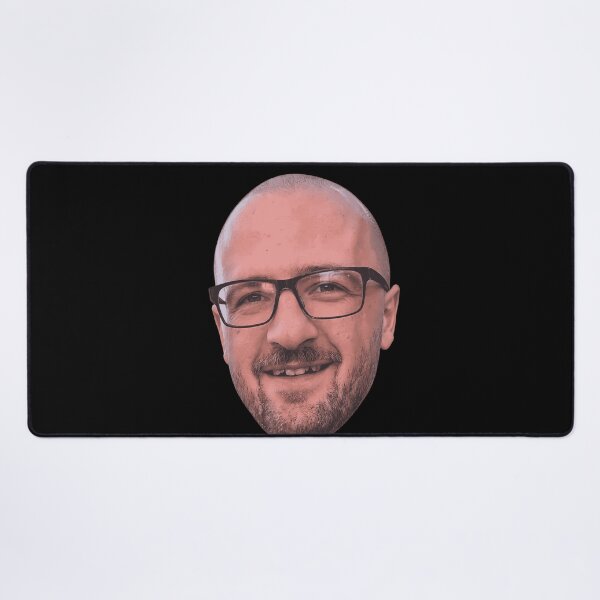 Item preview, Bald Man With Glasses Portrait Smiling Realistic Illustration Unique Face Art Apparel designed and sold by slmfams.