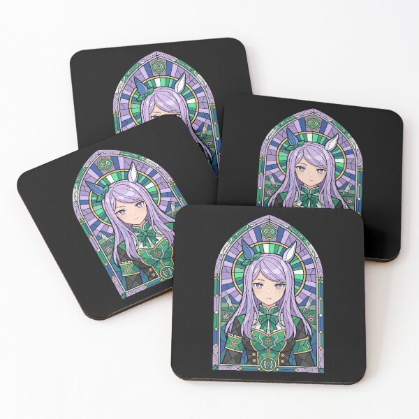 Item preview, Mejiro McQueen Uma Musume Emerald Champion Stained Glass designed and sold by mildaclairmo.