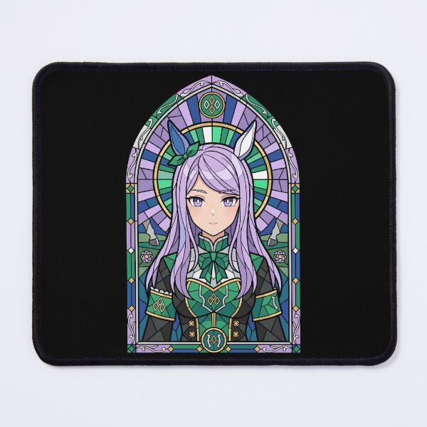 Item preview, Mejiro McQueen Uma Musume Emerald Champion Stained Glass designed and sold by mildaclairmo.