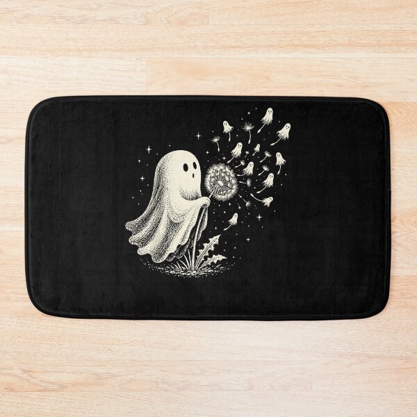 Item preview, Cute Ghost Blowing Dandelion Seeds Turning Into Tiny Ghosts Whimsical Halloween Apparel designed and sold by slmfams.