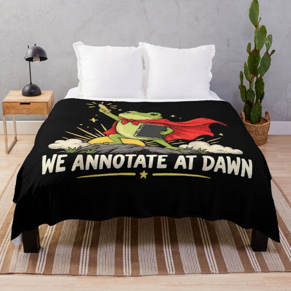 Item preview, We Annotate At Dawn Superhero Frog With Pencil And Notebook Academic Study Humor Apparel designed and sold by slmfams.