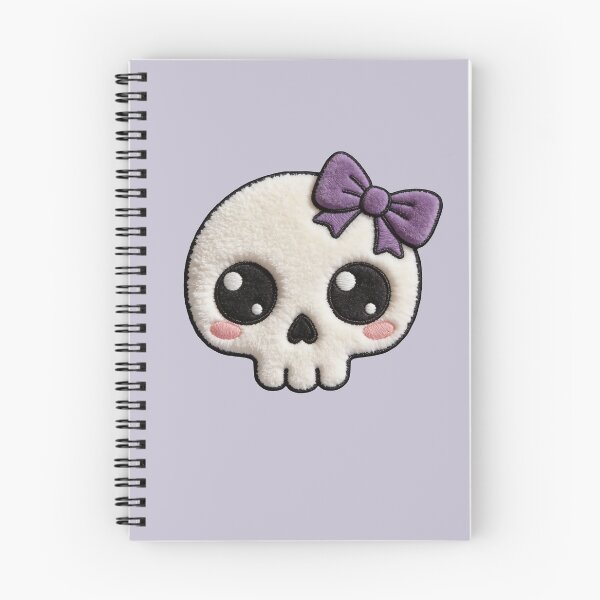 Item preview, Spooky Coquette Skull - Pastel Goth Halloween Bow Faux Patch designed and sold by thelexiverse.