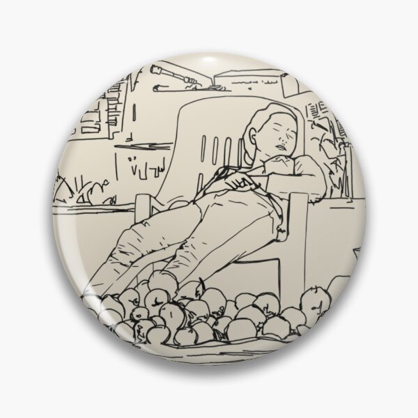 Item preview, Vietnamese Street Fruit Vendor | Fine Line Art designed and sold by Francicci.