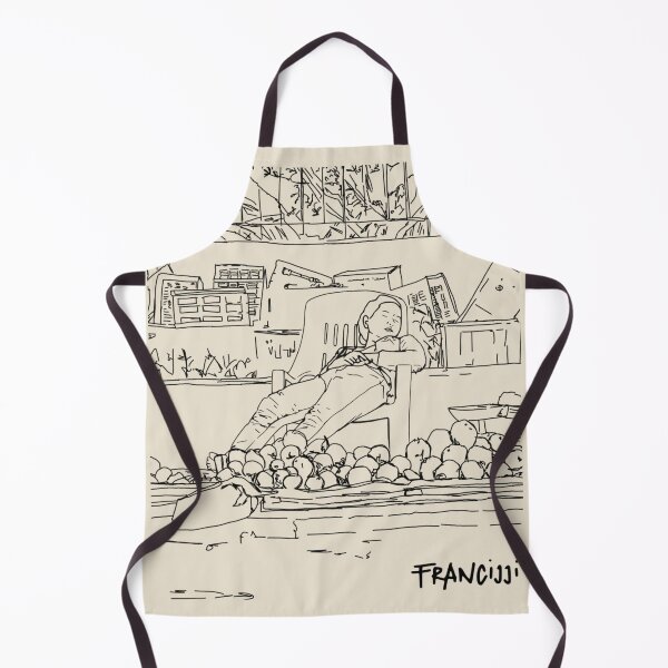 Item preview, Vietnamese Street Fruit Vendor | Fine Line Art designed and sold by Francicci.