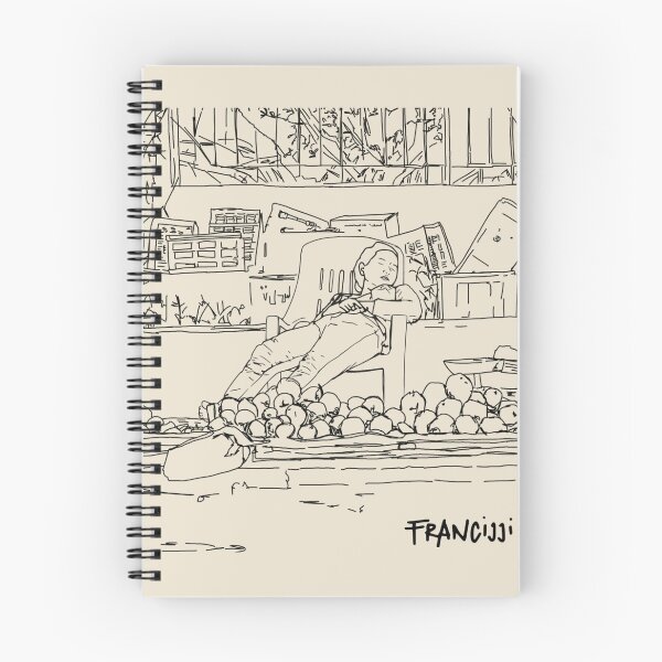 Item preview, Vietnamese Street Fruit Vendor | Fine Line Art designed and sold by Francicci.