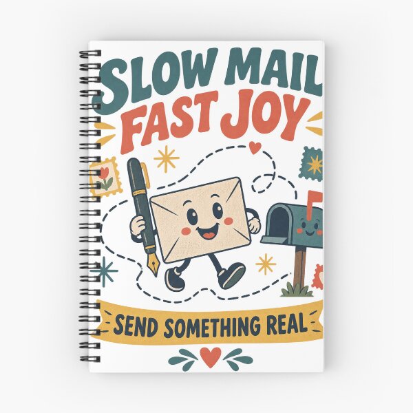 Item preview, Slow Mail Fast Joy — Pen Pal & Letter Writing T-Shirt designed and sold by Tininai.