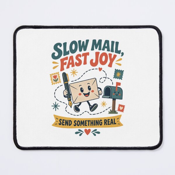 Item preview, Slow Mail Fast Joy — Pen Pal & Letter Writing T-Shirt designed and sold by Tininai.