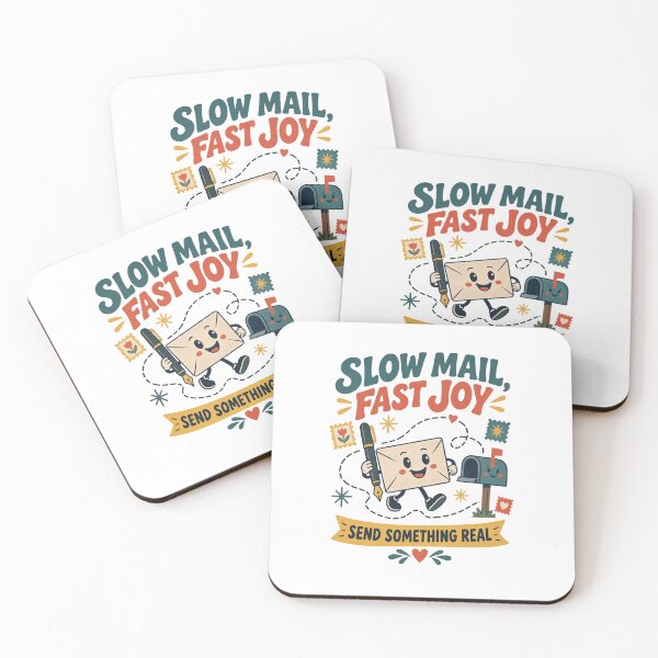Item preview, Slow Mail Fast Joy — Pen Pal & Letter Writing T-Shirt designed and sold by Tininai.