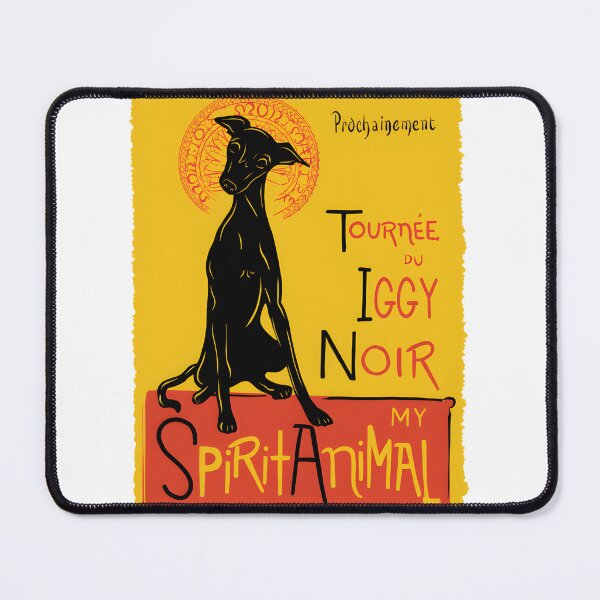 Item preview, Funny Italian Greyhound and Black Cat Mashup Cute Dog Art Design designed and sold by ChiwaukeeTco.