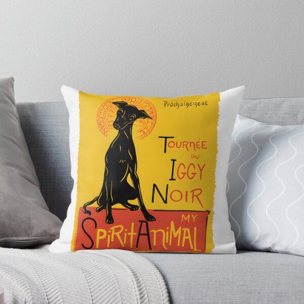 Item preview, Funny Italian Greyhound and Black Cat Mashup Cute Dog Art Design designed and sold by ChiwaukeeTco.