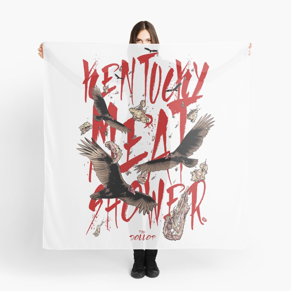 "DOLLOP Kentucky Meat Shower" Scarf by MrFoz Redbubble
