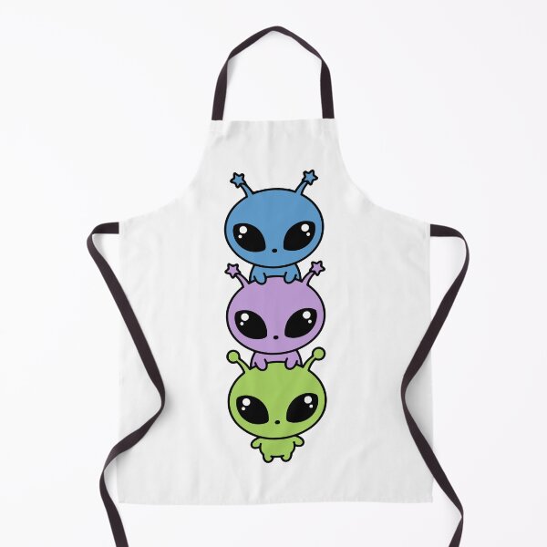 Item preview, Stacked Aliens – Blue, Lavender & Green Space Trio designed and sold by AliveStyle.