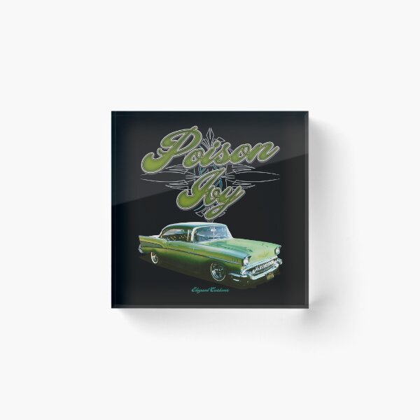Item preview, 1957 Bel Air Poison Ivy with text - Lowrider, Kustom, Hot Rod, Muscle Car designed and sold by Elegant Customs.