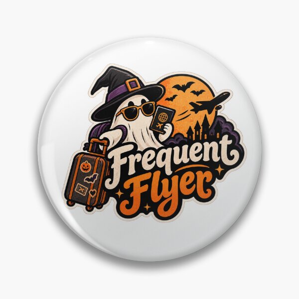 Item preview, Frequent Flyer Ghost designed and sold by GridiStudio.