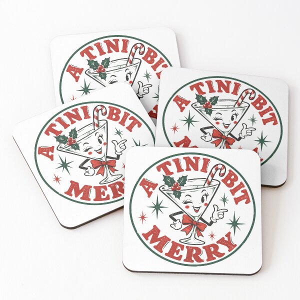 Item preview, Vintage Retro Christmas Martini designed and sold by Inspired Life Creative.