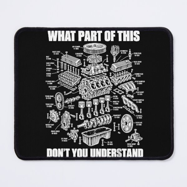 Item preview, What Part Of This Dont You Understand Vintage Engine Blueprint Mechanic Diagram Apparel designed and sold by slmfams.
